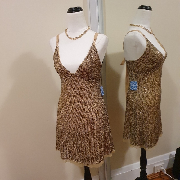 Host Pick 💛 Free People Intimately Golden Glow ✨️ Dress NWT - Picture 2 of 11